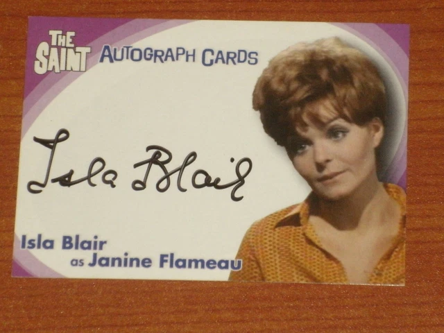 THE SAINT   SA8 ISLA BLAIR as JANINE FLAMEAU  Autographed Trading Card 2003