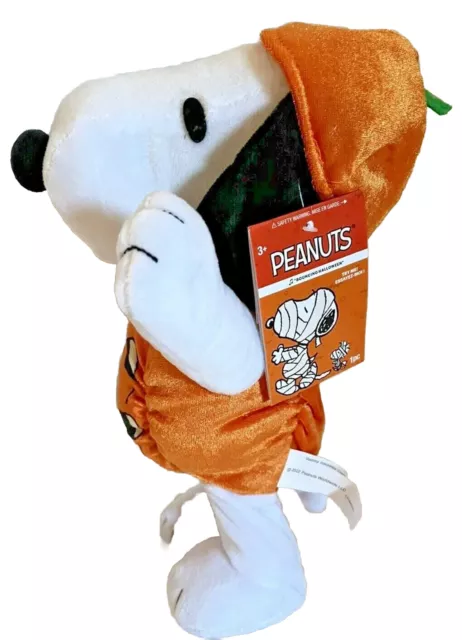 PEANUTS The Great Pumpkin SNOOPY HALLOWEEN "ANIMATED & SOUND" GEMMY NWT