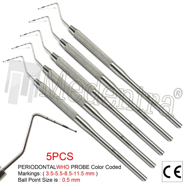 PROFESSIONAL WHO PERIODONTAL Perio Probes BPE Probe Markings Measuring