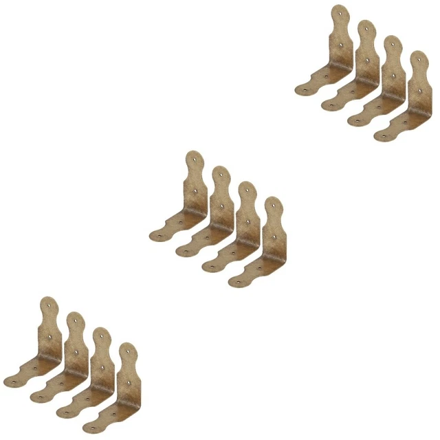 12 pcs Boîte en bois coins de des boîtes de bijoux coins protecteurs