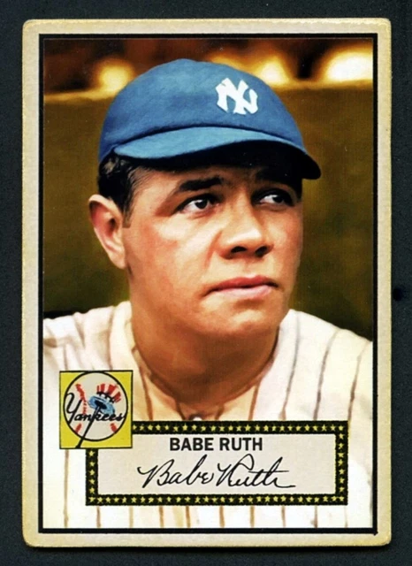 BANTY RED 52'S Noël seulement #1 BABE RUTH, Yankees de New York DEBUT ...