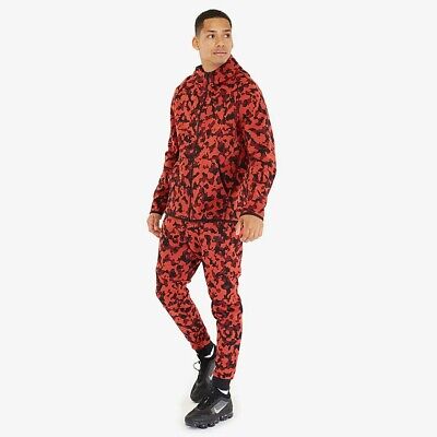 Nike Sportwear Tech Pack Windrunner Fleece Tracksuit Sz L Red/Black CJ5975603