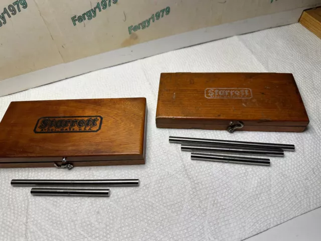 Qty 2 Starrett Micrometer Standards Cases for 0-6"  Sets. Not complete.