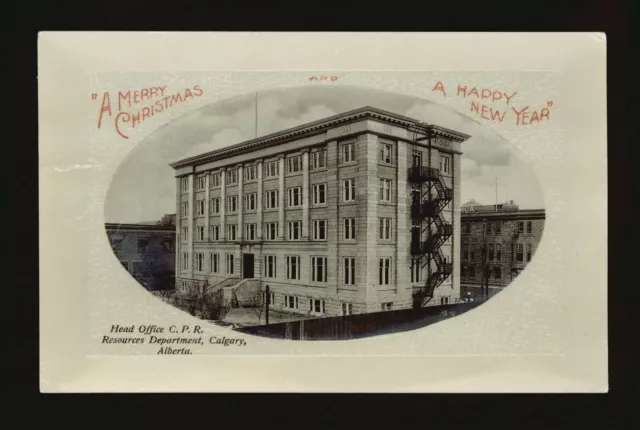 Head Office CPR Resources Department Calgary Alberta - Front and r- Old Photo