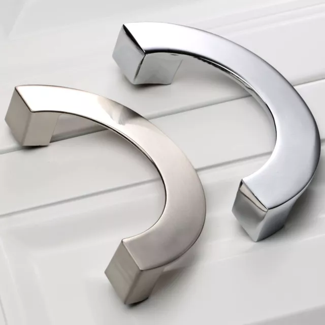 2x Modern Pull Handle Knob Door Kitchen Drawer Closet Cupboard Furniture DIY