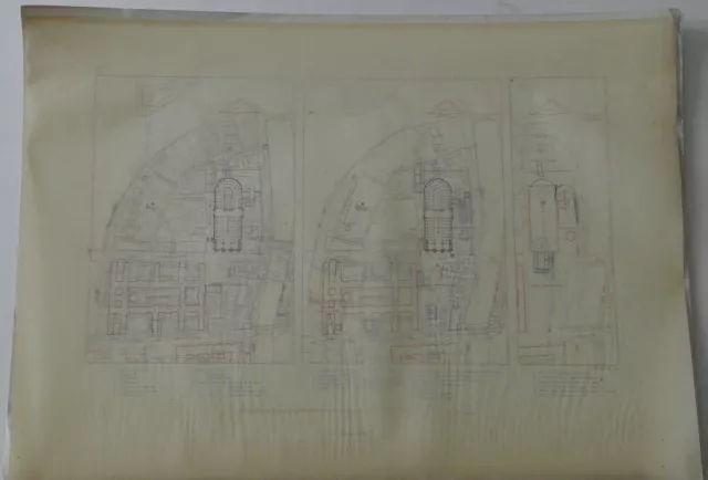 Planche VI Plan du Quartier Notre Dame de Paris de 1150 à 1881