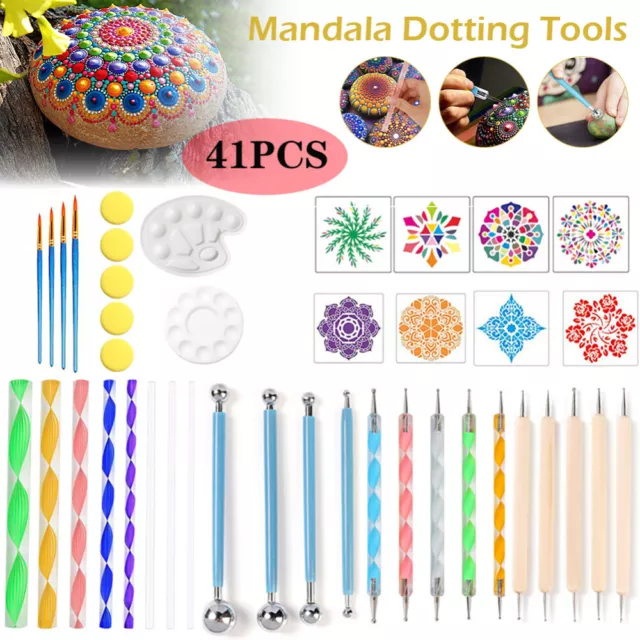 Mandala Dotting Tools Multi-Styles Nail Tools Painting Stencils Drawing  Stylus DIY Stone Embossing Drawing Stylus Pens Art Kit
