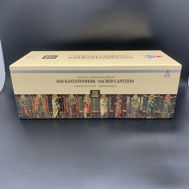 BACH SACRED CANTATAS Harnoncourt Leonhardt [Teldec 10 VOL, 60 CD Box