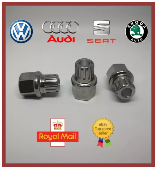 New Audi Volkswagen VW Seat Skoda Locking Wheel Nut Key 61 / 16pt Spline Rib