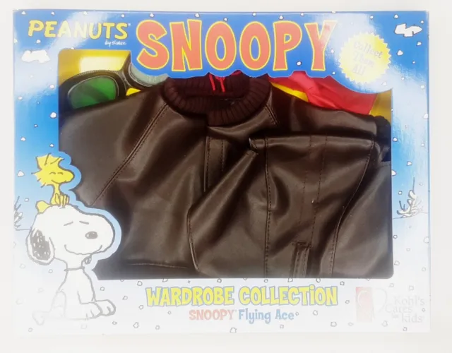 Peanuts Snoopy Wardrobe Collection Flying Ace Jacket Original Box Kohls Cares