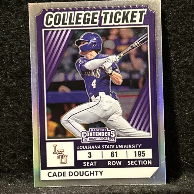 2022 Elite Extra Edition College Tickets Optic #CTO-29 Cade Doughty - LSU Tigers