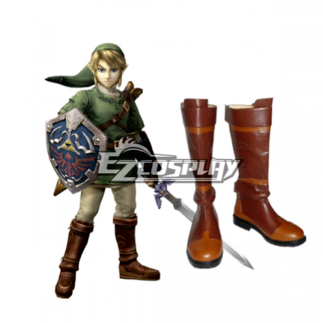 Stivali cosplay The Legend of Zelda Zeruda no Densetsu Twilight Princess Link