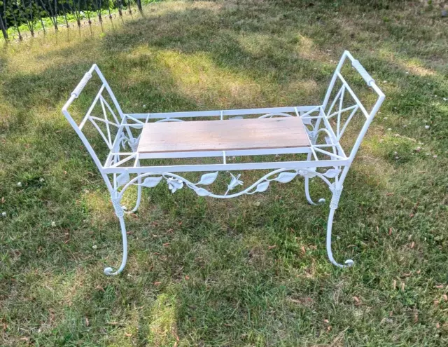 Antique Victorian Cast Iron Garden Bench