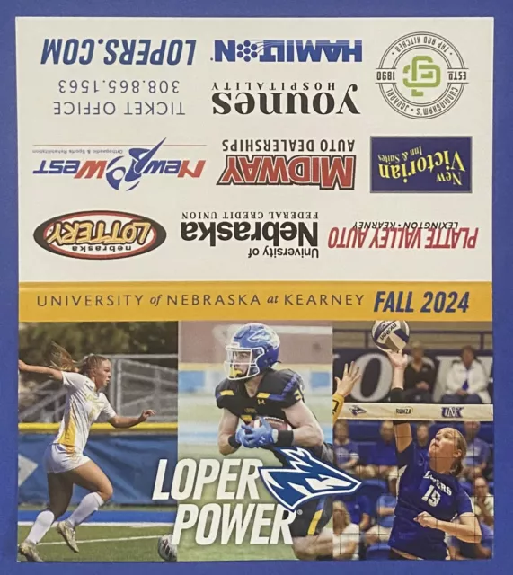 2024 NEBRASKA KEARNEY LOPERS Schedule 🏈 College Football Sked NEW‼️ 1.