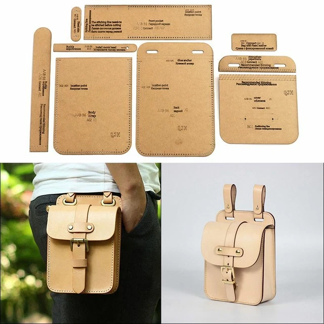 Wallet Purse Template Tools Paper Kraft Pattern Leather DIY Craft Pattern
