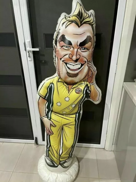 Inflatable Shane Warne Warnie Doll Victoria Bitter Vb Beer Ashes Cricket Sealed