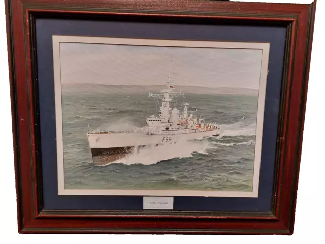 Hms Argonaut  Original Painting In Oils