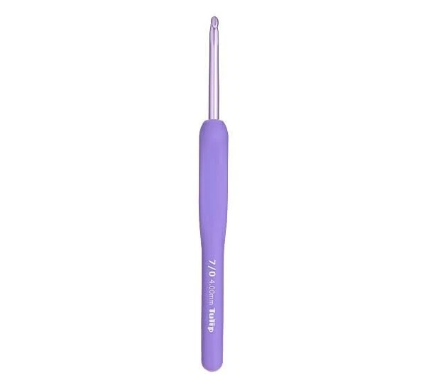 Pony – Uncinetto con Impugnatura Antiscivolo, in Alluminio, Multicolore, 6.5 x 3.1 x 21 cm