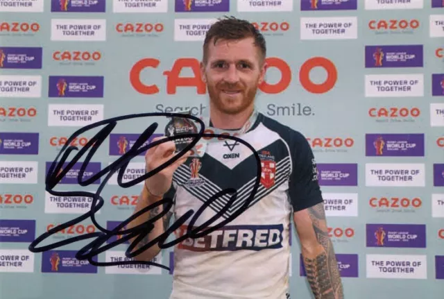 Marc Sneyd Hand Signed England 6x4 Photo Rugby League Autograph 9