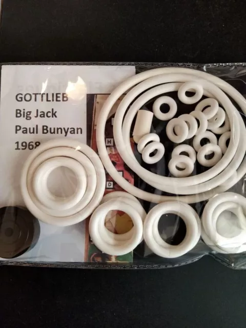 GOTTLIEB Elastic Kit - BIG JACK / PAUL BUNYAN - 1968 - Pinball Rubber Kit
