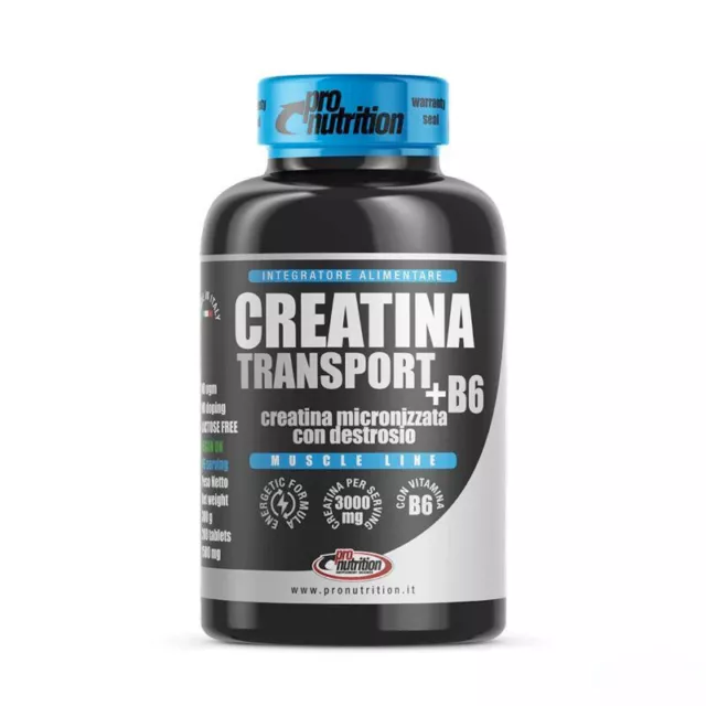 PRONUTRITION CREATINA TRANSPORT con B6+ creatina micronizzata 200cpr