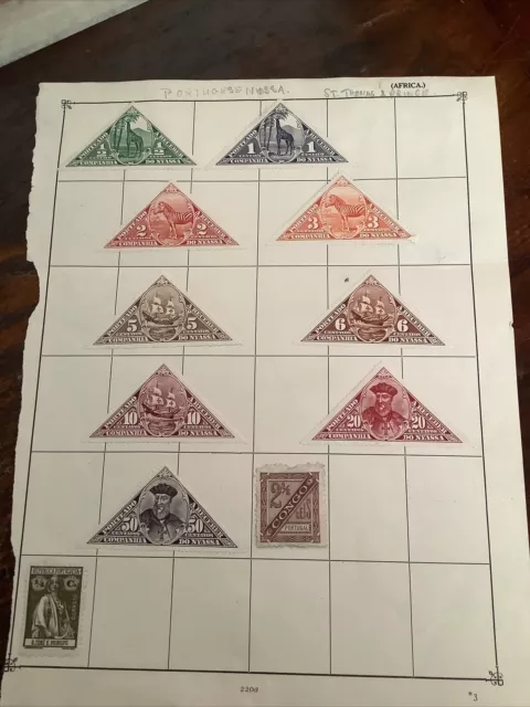 Collection Of Old World Stamps