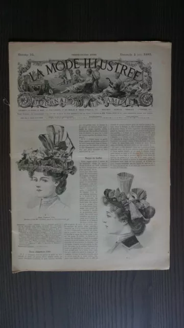 La Mode Illustree-Journal De La Famille & Supp. -N°22-2 Juin 1895-Broderie