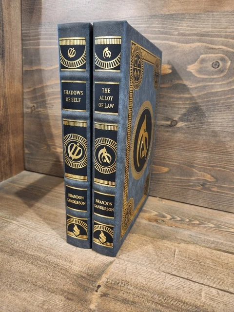Mistborn: Alloy of Law / Shadows of Self Brandon Sanderson Leatherbound SIGNED
