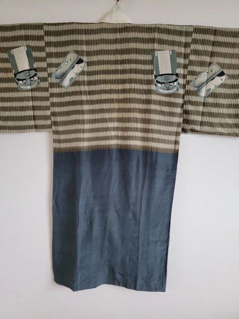 Men's Kinono  juban ,Vintage,  gown, KIMONO Robe,KIMONO jacket,ミ 2