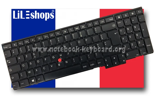 Clavier AZERTY Français D'origine Pour Lenovo ThinkPad Edge E570 / E575 - Neuf Sous Blister