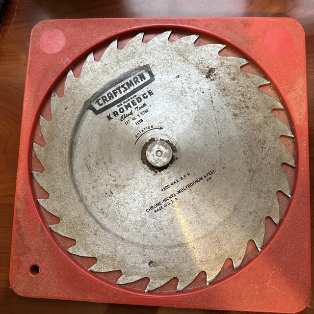 CRAFTSMAN KROMEDGE CHISEL Tooth Circular Saw Blade 10" Model 932668