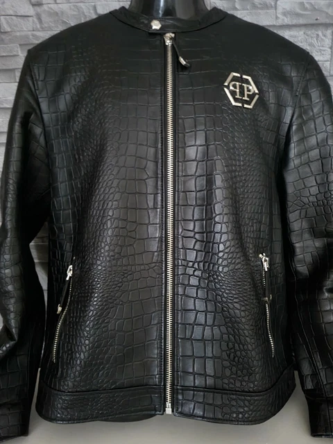 Veste cuir online philipp plein
