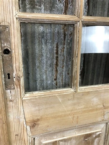 Antique French Double Doors (46x84) 8 Pane Glass European Doors G72 6