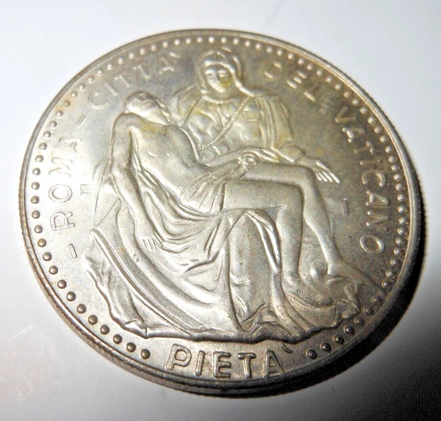 Medaglia Papale Joannes Paulus I -Pietà *Rame Argentato* periodo 1978
