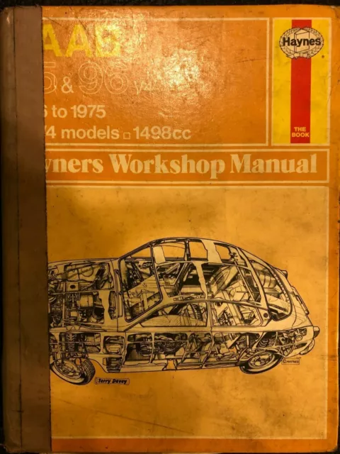 SAAB 94 & 95 1498cc V4 SALOON & ESTATE HAYNES OWNERS WORKHOP MANUAL 1966-1975