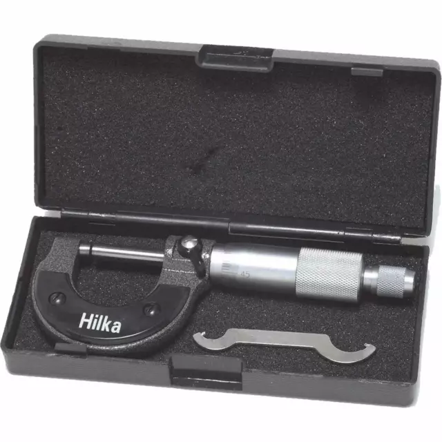 Micrometer 0-25mm (0.01mm Graduations) Metric External Caliper Outside Hilka