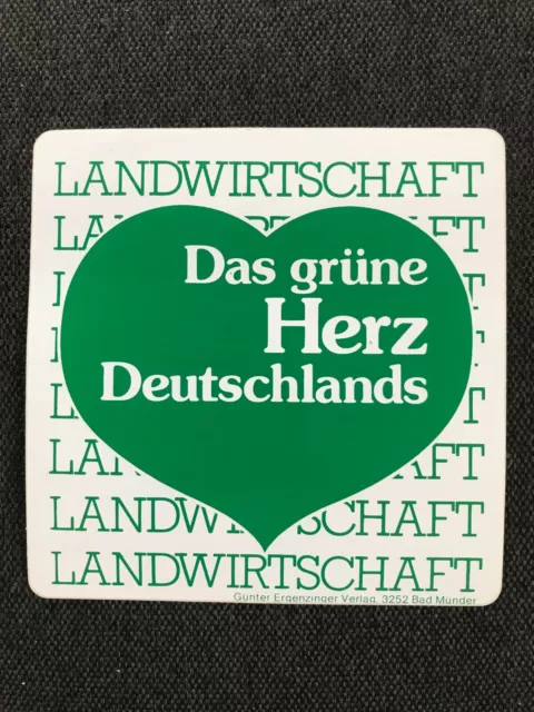 Aufkleber Landwirtschaft - Das grüne Herz Deutschlands / Autocollant