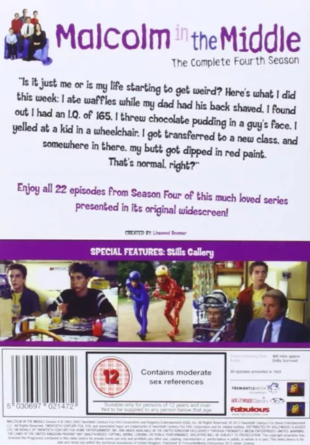 Malcolm in the Middle: The Complete Fourth Season (DVD) Frankie Muniz 2