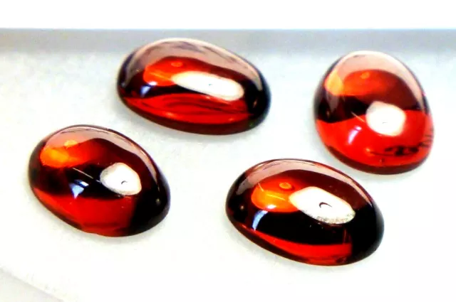 1x Rot Granat - Oval Cabochon  6x8mm (RG018)