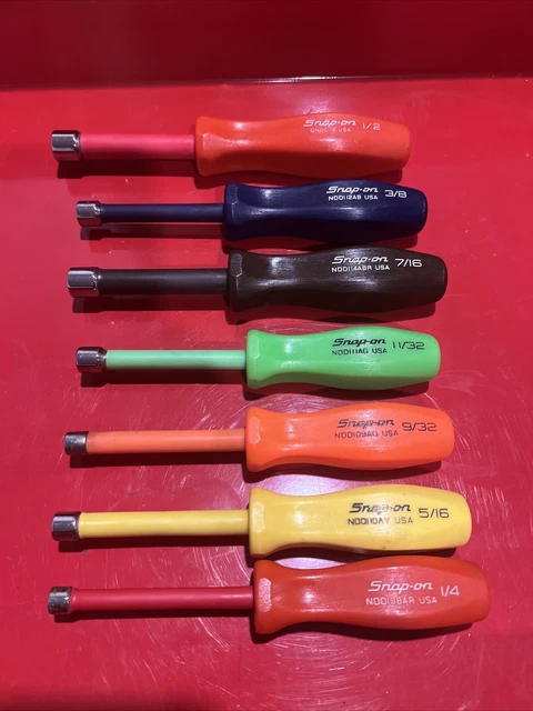 SNAP ON TOOLS USA 7pc SAE Insulated Hard Handle Nut Driver Set TT269 ...