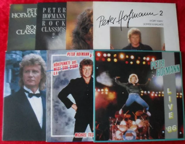 LP Sammlung 8 LP's PETER HOFMANN - Schallplatten Vinyl Konvolut