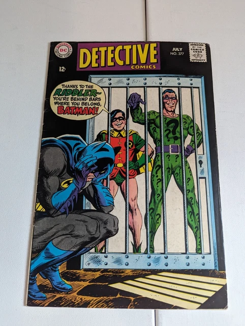 Detective Comics #377 Iconic Riddler Cover & Story Batman And Robin
