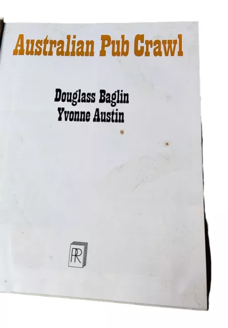 Australian Pub Crawl Hardcover - Baglin & Austin, Aussie Pubs Guide 2