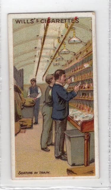 Wills Australia Royal Mail 1913 #30 Sorting mail on the train