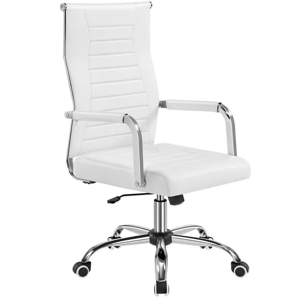 Fauteuil de Bureau Ergonomique avec Dossier Haut Inclinable en Similicuir