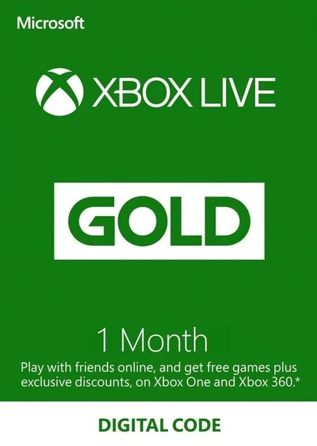 Xbox Live Gold 1 mese - Codice digitale Xbox Live - Consegna immediata - Globale