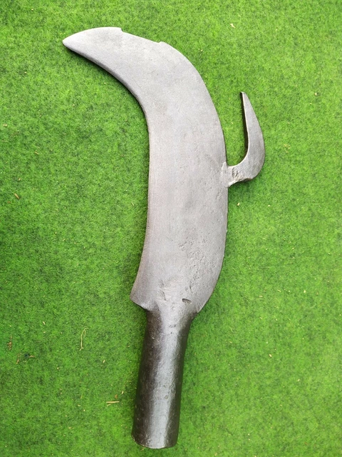 Cabeza de guadaña hoz de muérdago francés vintage