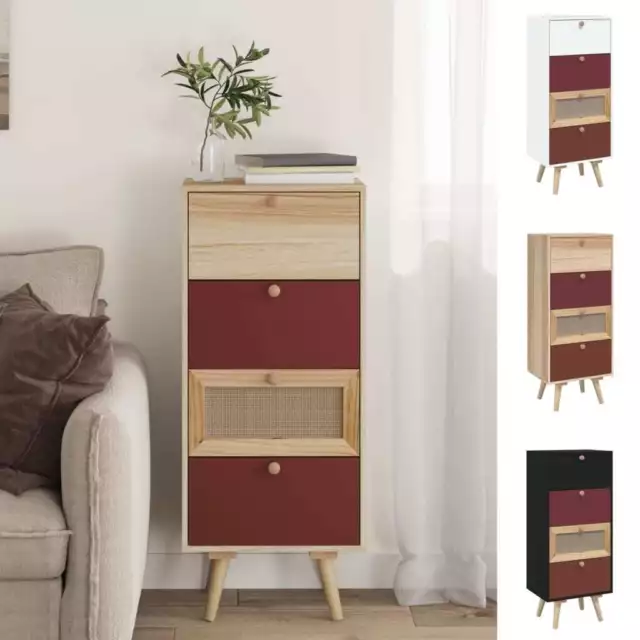 Highboard with Drawers Storage Cupboard Side Cabinet Engineered Wood vidaXL