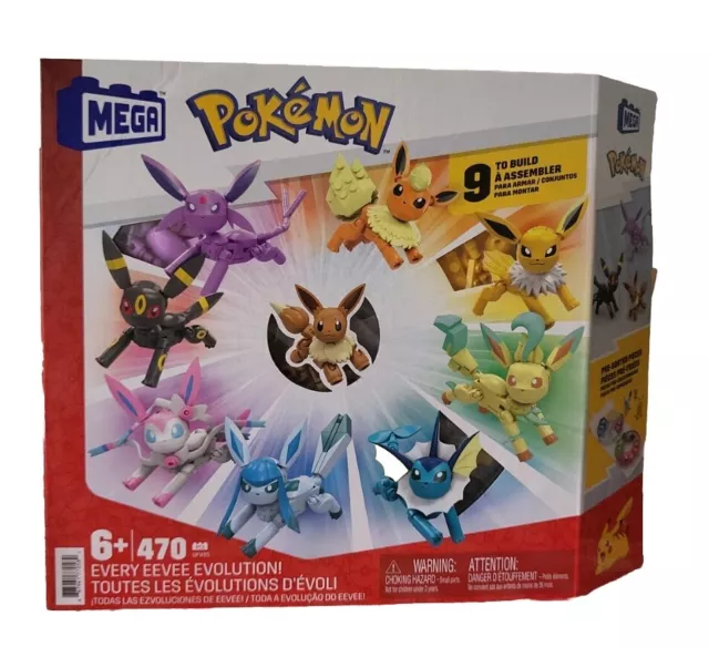 Mega Construct Pokemon Every Eevee Evolution Pack – Funtime Toys