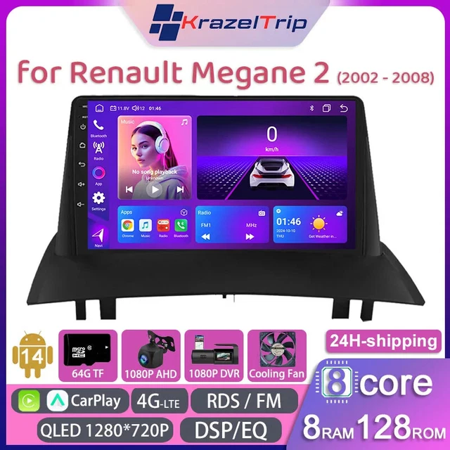 MEWANT Coprivolante In Pelle Microfibra Cucito A Mano Per Renault Mégane 2, Kangoo, Scénic 2, Grand Scénic. Personalizzabile, Fai-da-te.